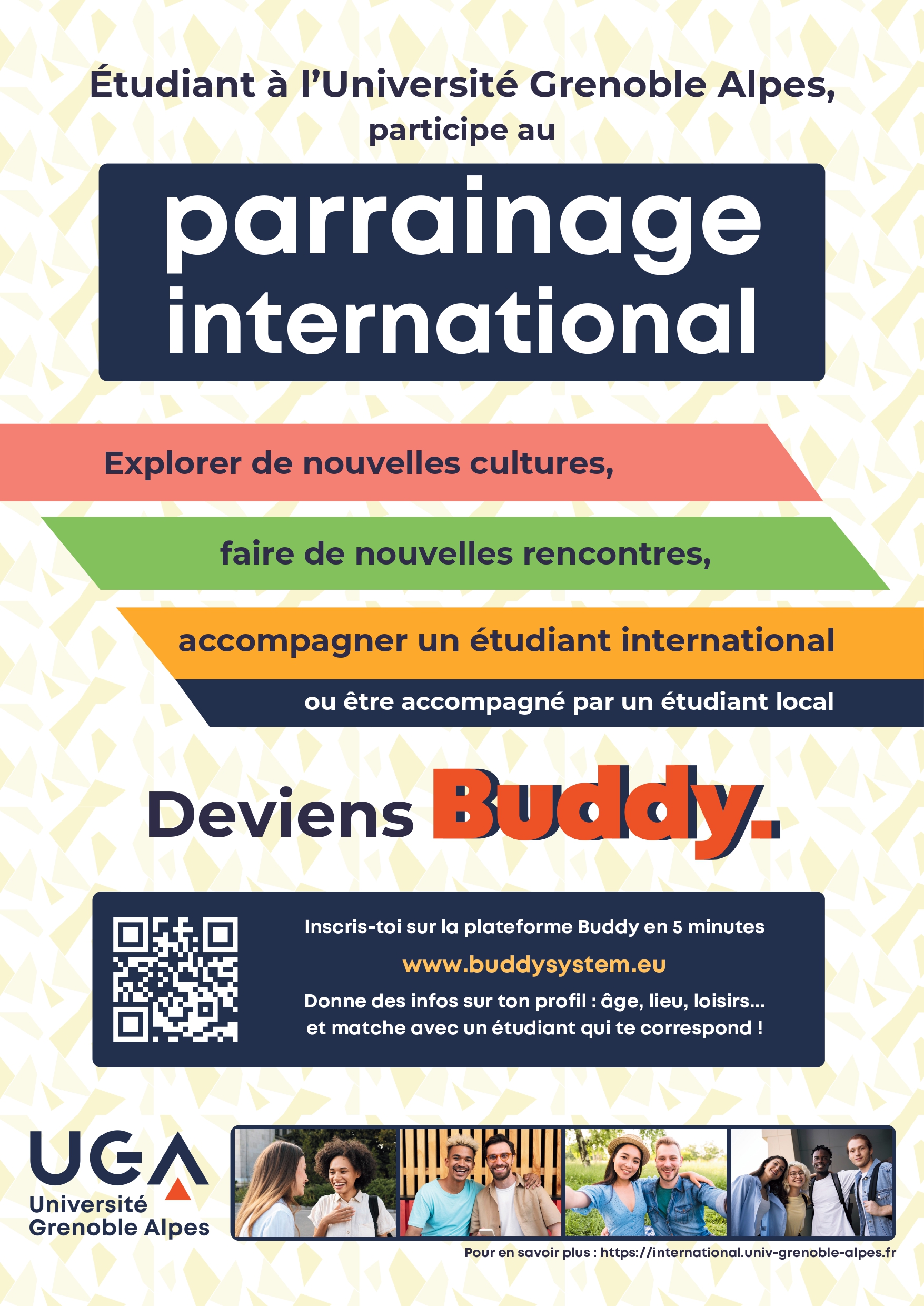 Affiche parrainage étudiant international