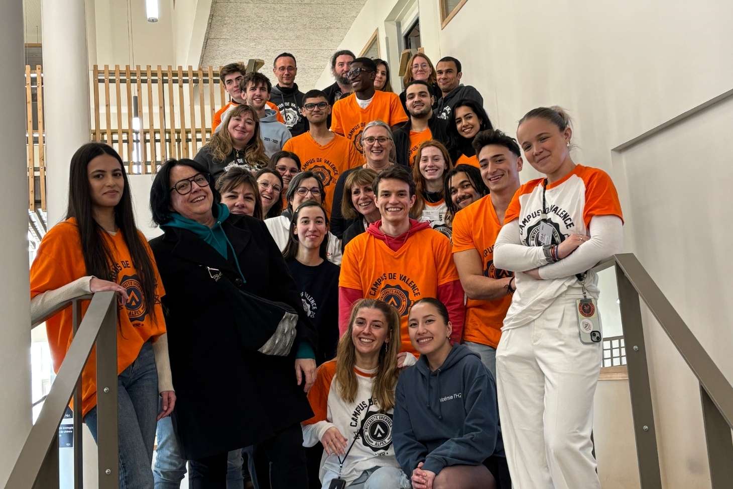 Etudiants, personnels administatifs et enseignants aux JPO