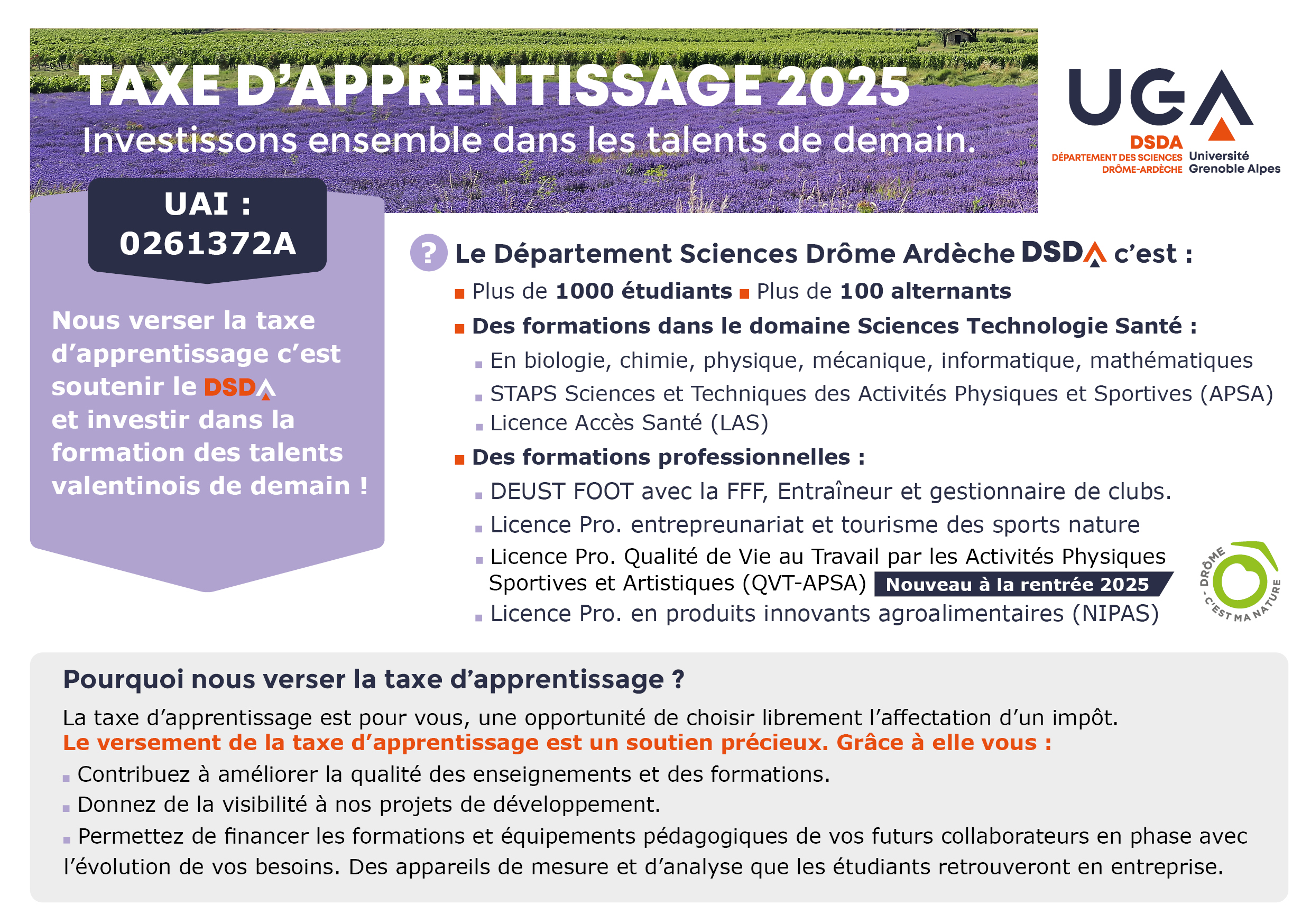 Plaquette TA 2025